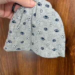 Gerber Gray Sports Print cotton babyHat